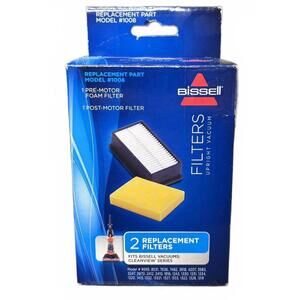 Bissell Style Filter Pack for CleanView Upright Vacuums, New OEM Part,1008,Black